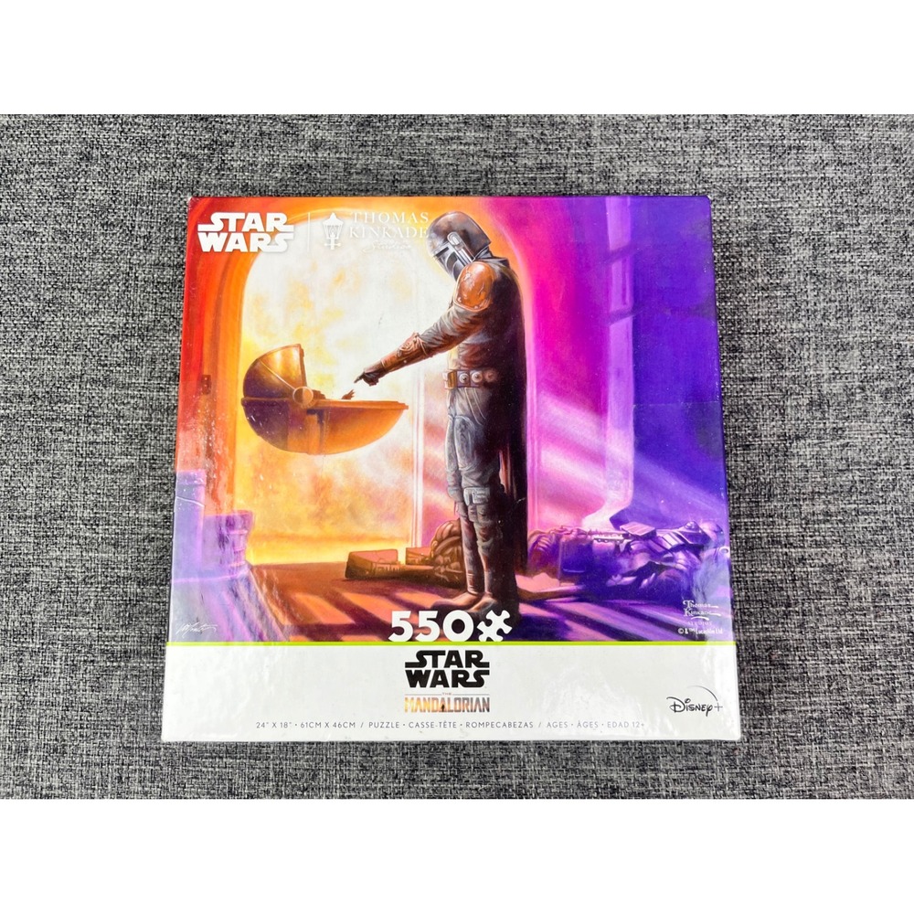 Star Wars The Mandalorian Thomas Kinkade 550 Piece Puzzle Turning Point Ceaco